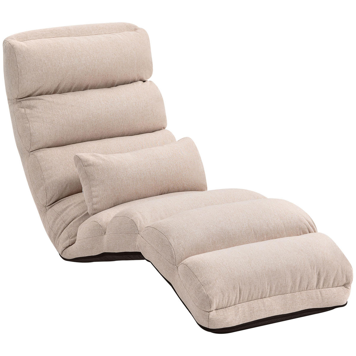 SCHLAFSESSEL DE-13443 Beige - Beige, Textil (58/78/119cm) - ComfortXL