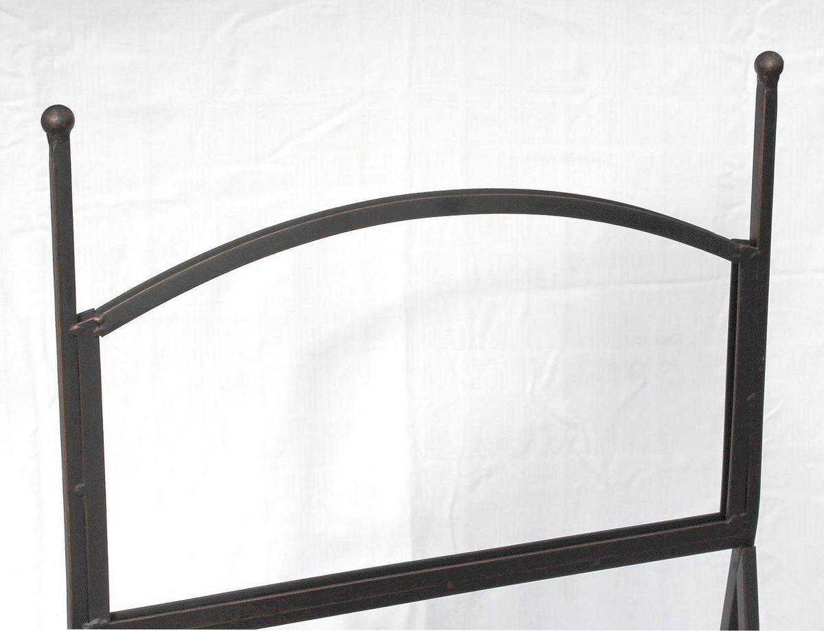 BLUMENTREPPE aus Metall mit Kreidetafel 108 cm 130837 - Braun, Metall (42/108/29cm) - DanDiBo
