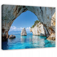 LEINWANDBILD Ozean Natur Blau 100x70 cm - Multicolor, Holzwerkstoff (100/70cm) - Wallarena