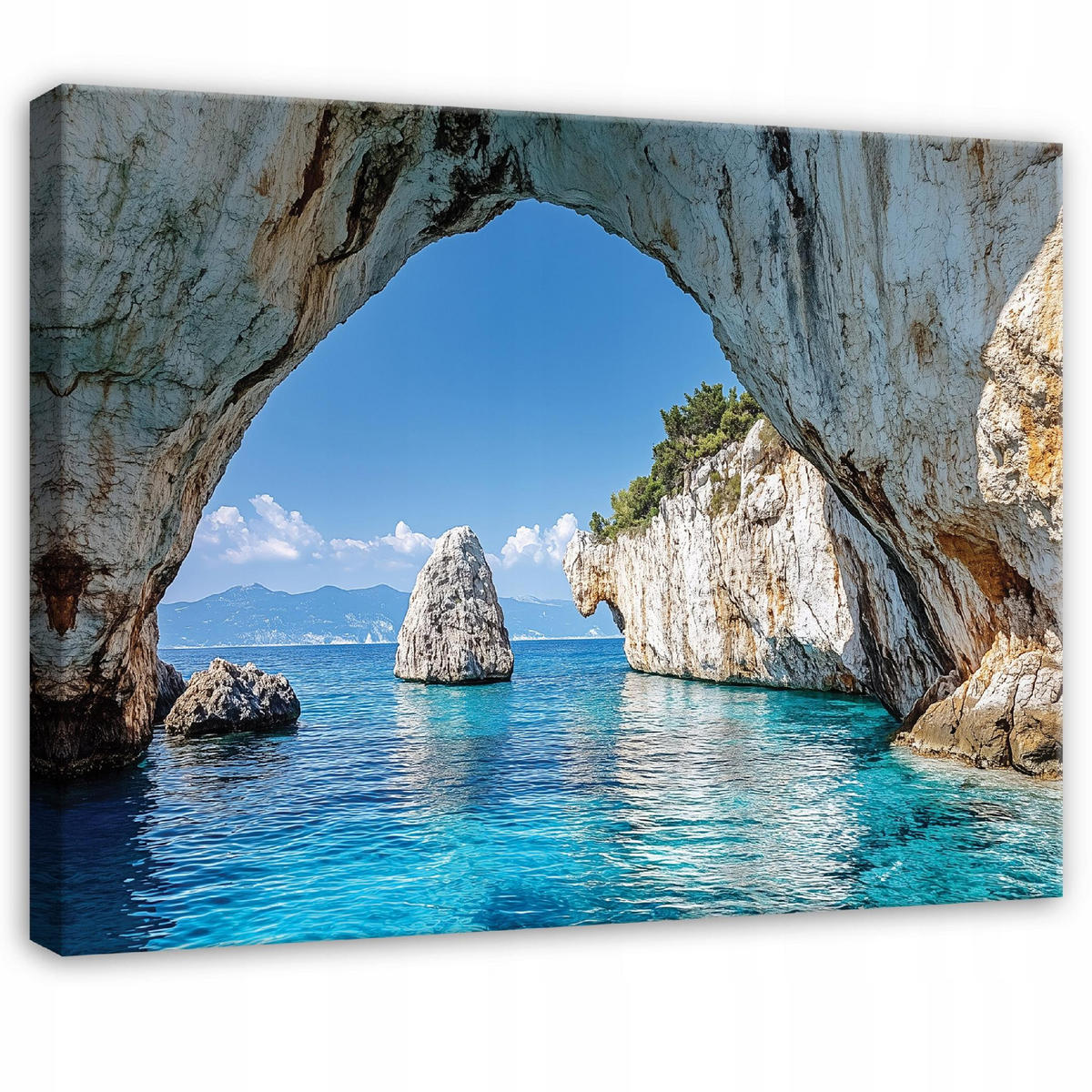 LEINWANDBILD Ozean Natur Blau 100x70 cm - Multicolor, Holzwerkstoff (100/70cm) - Wallarena