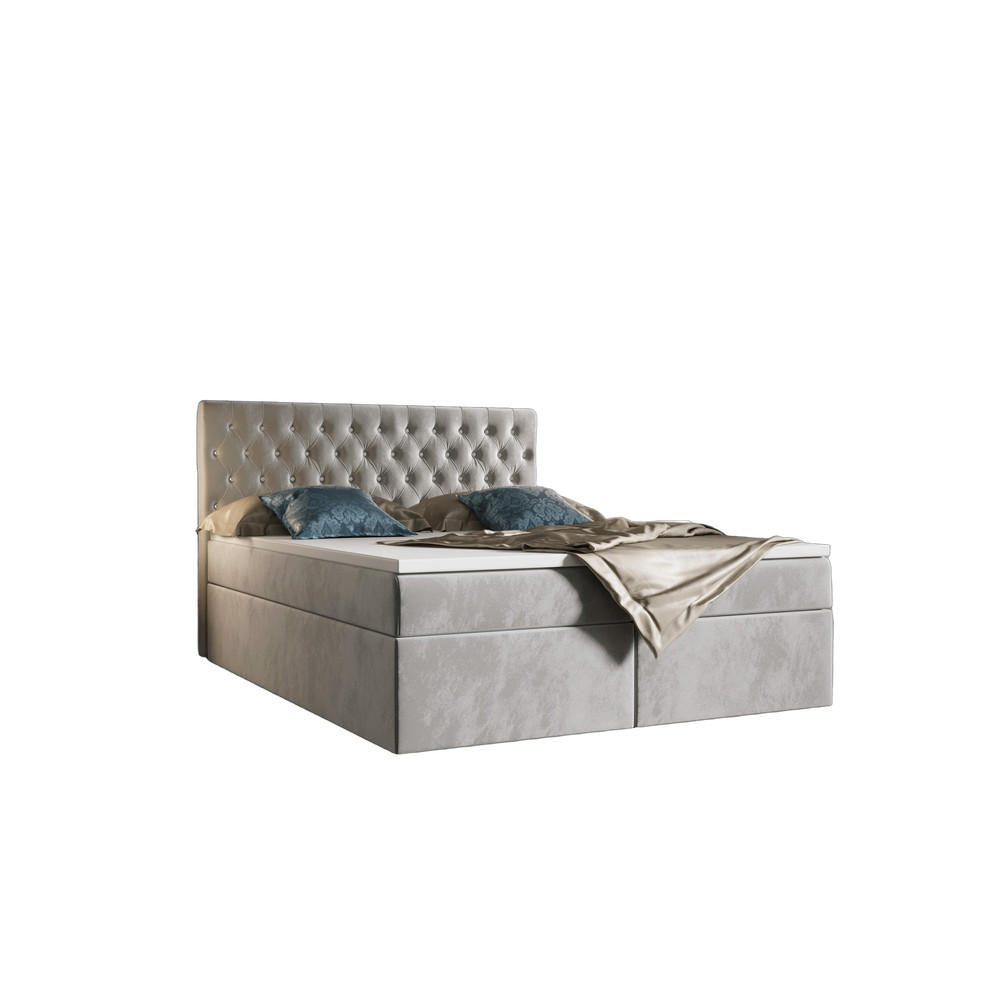 B&B Home Boxbett Grau 140x200 cm