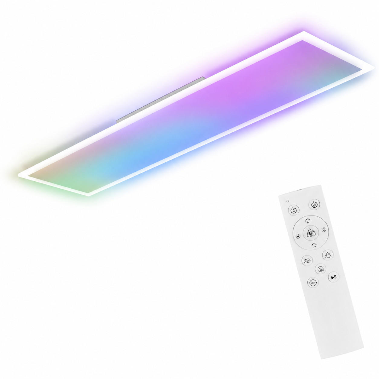 LED-DECKENLEUCHTE Quillon 120/30/5.6 cm - Weiß, Kunststoff/Metall (120/30/5.6cm) - ZMH