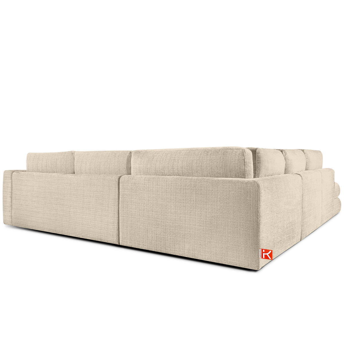 ECKSOFA rechts VERUS - Creme, Holz/Holzwerkstoff (297/248cm) - KONSIMO®