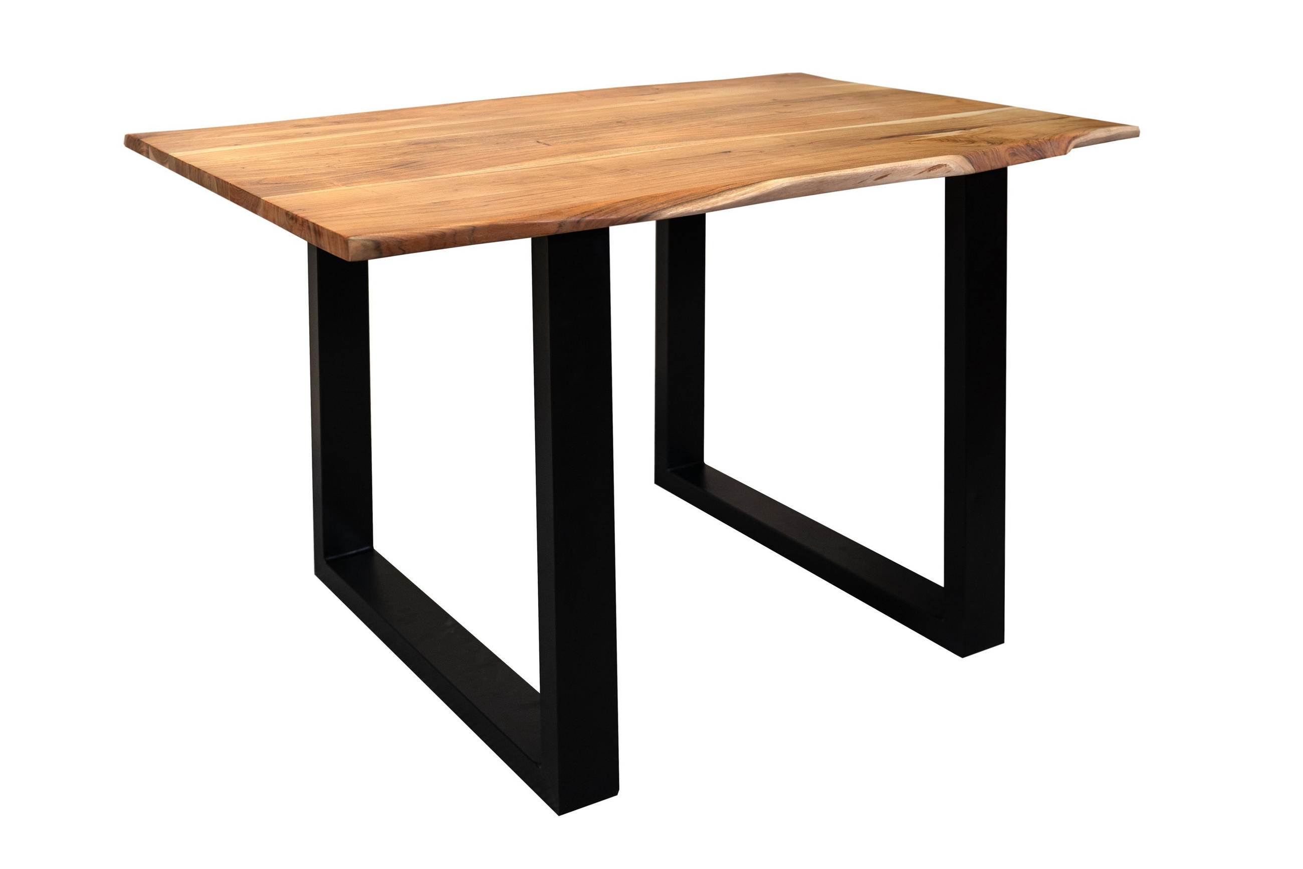 ESSTISCH MAX - Beige/Schwarz, Holz/Metall (80/120/77cm) - SAM