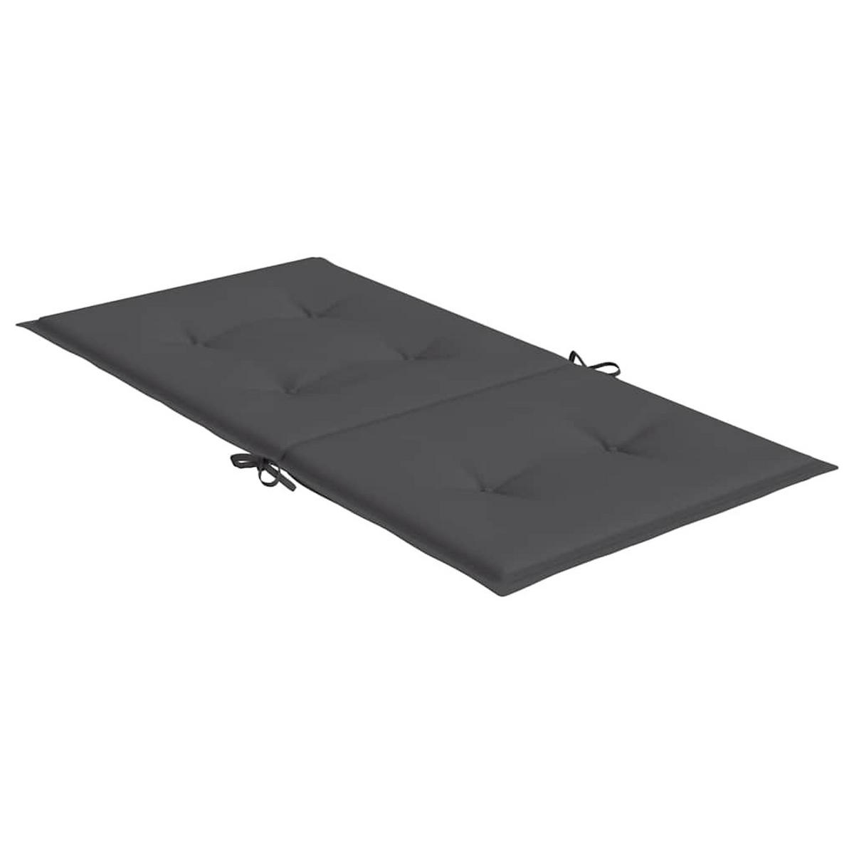 GARTENSTUHLAUFLAGEN Für Niedriglehner 6Er Set Anthrazit - Anthrazit, Textil (50/3/100cm) - vidaXL