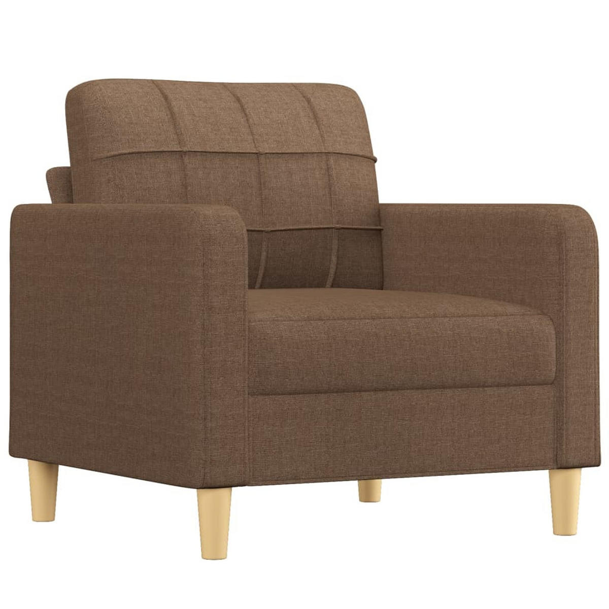 SOFAGARNITUR 4-TLG. Mit Kissen Braun Stoff - Braun, Textil (50/41/60cm) - vidaXL