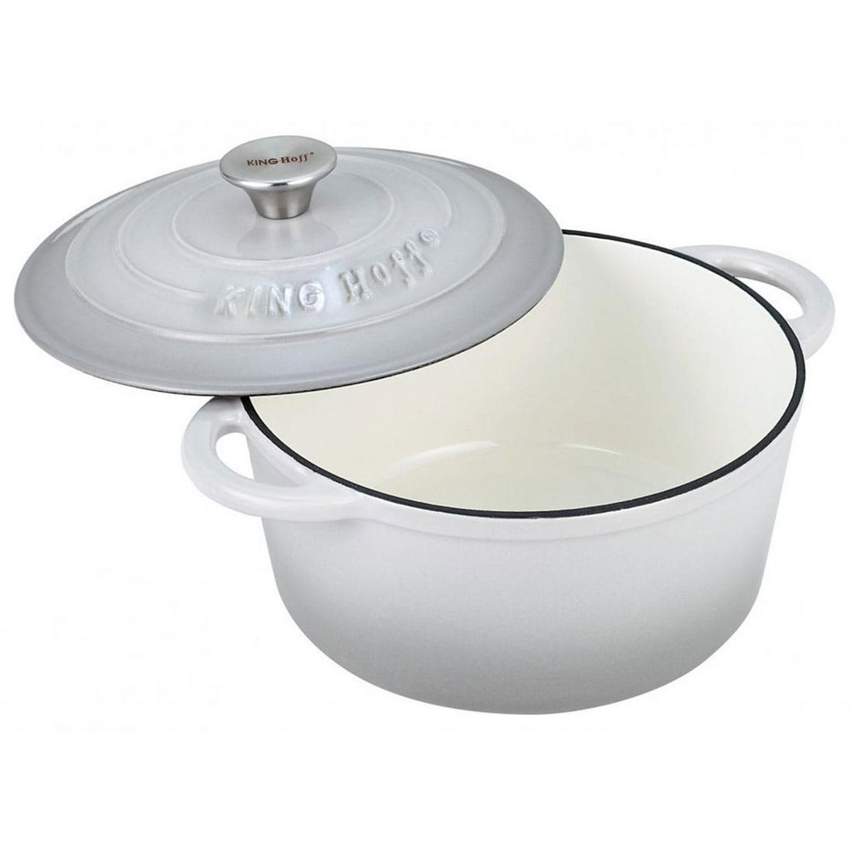TOPF Grau 24/24/12 cm KH1521 - Grau, Metall (24cm) - Kinghoff 