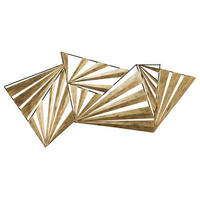 WANDDEKO Gold 110/56 cm - Goldfarben, Metall (3.11/56/5cm) - KUNSTLOFT