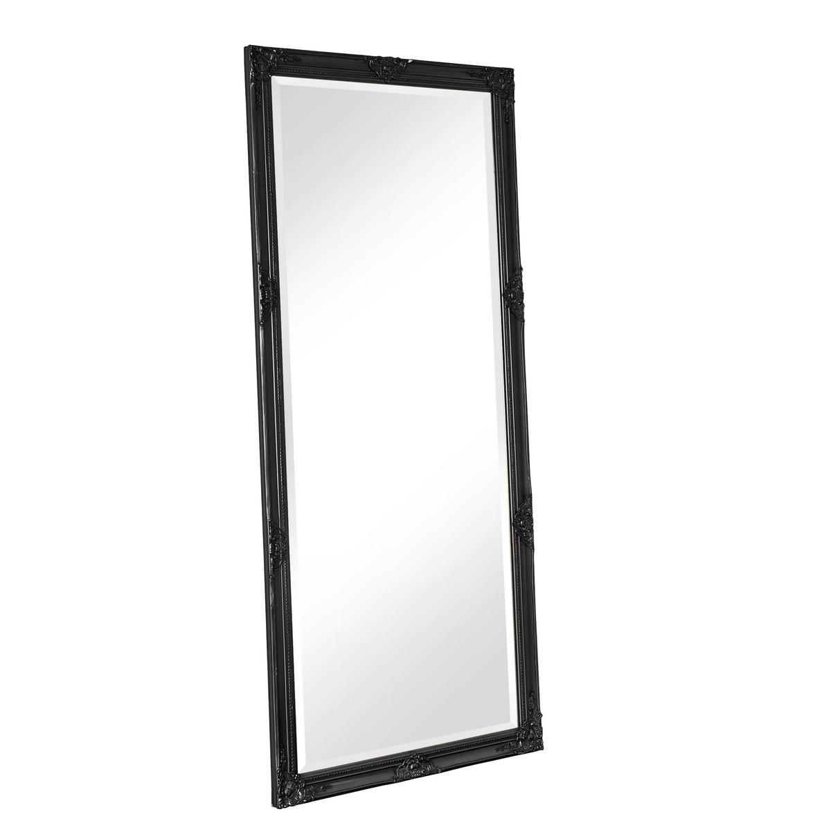 WANDSPIEGEL XXL 200x100 cm, Schwarz, Holz - Schwarz, Holz (100/200/100cm) - dasmöbelwerk