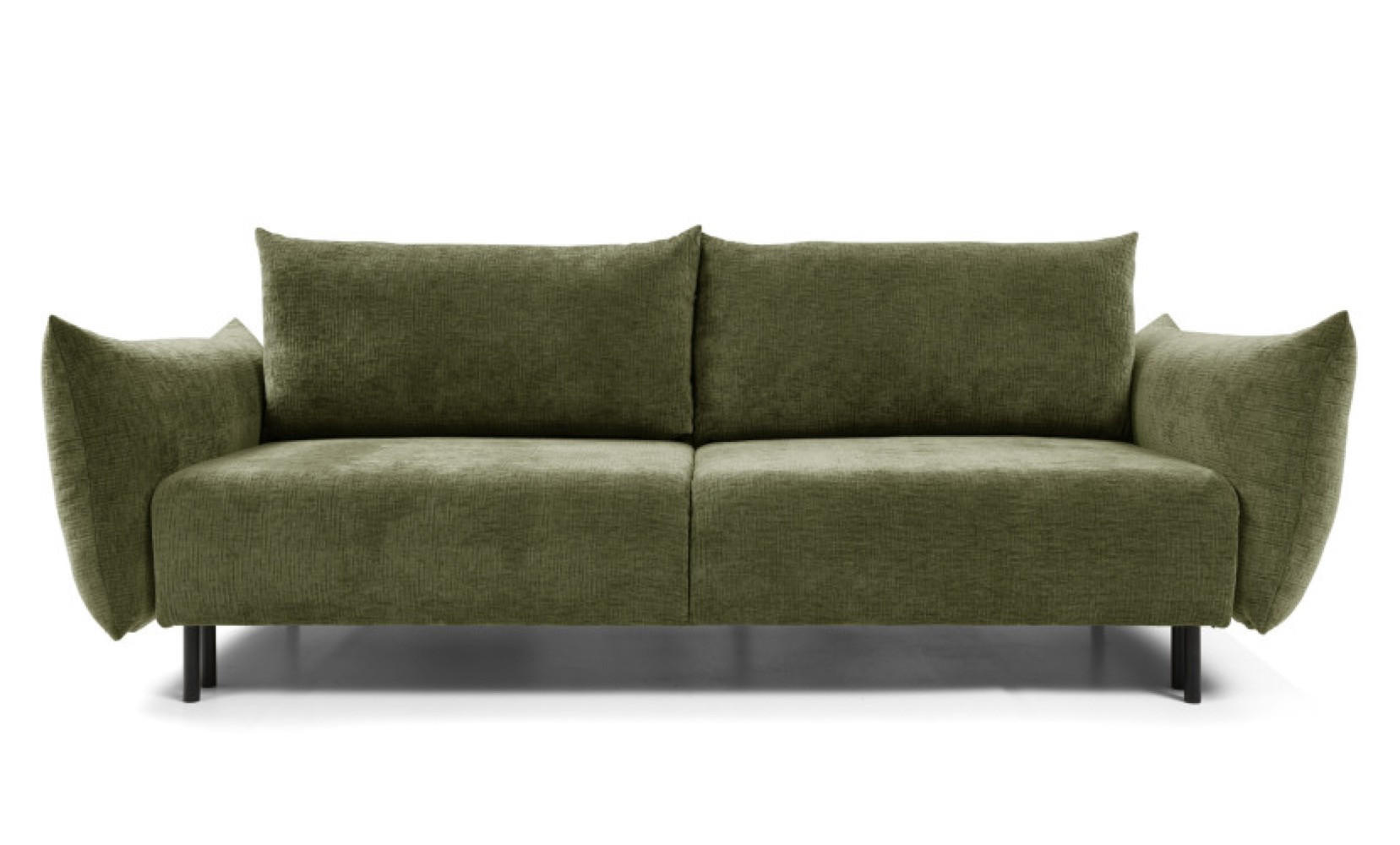 SITZSOFA Grün ADA Mit Schlaffunktion Und Bettkasten Chenille Stoff - Grün, Textil (240/90/108cm) - Sepro Meble
