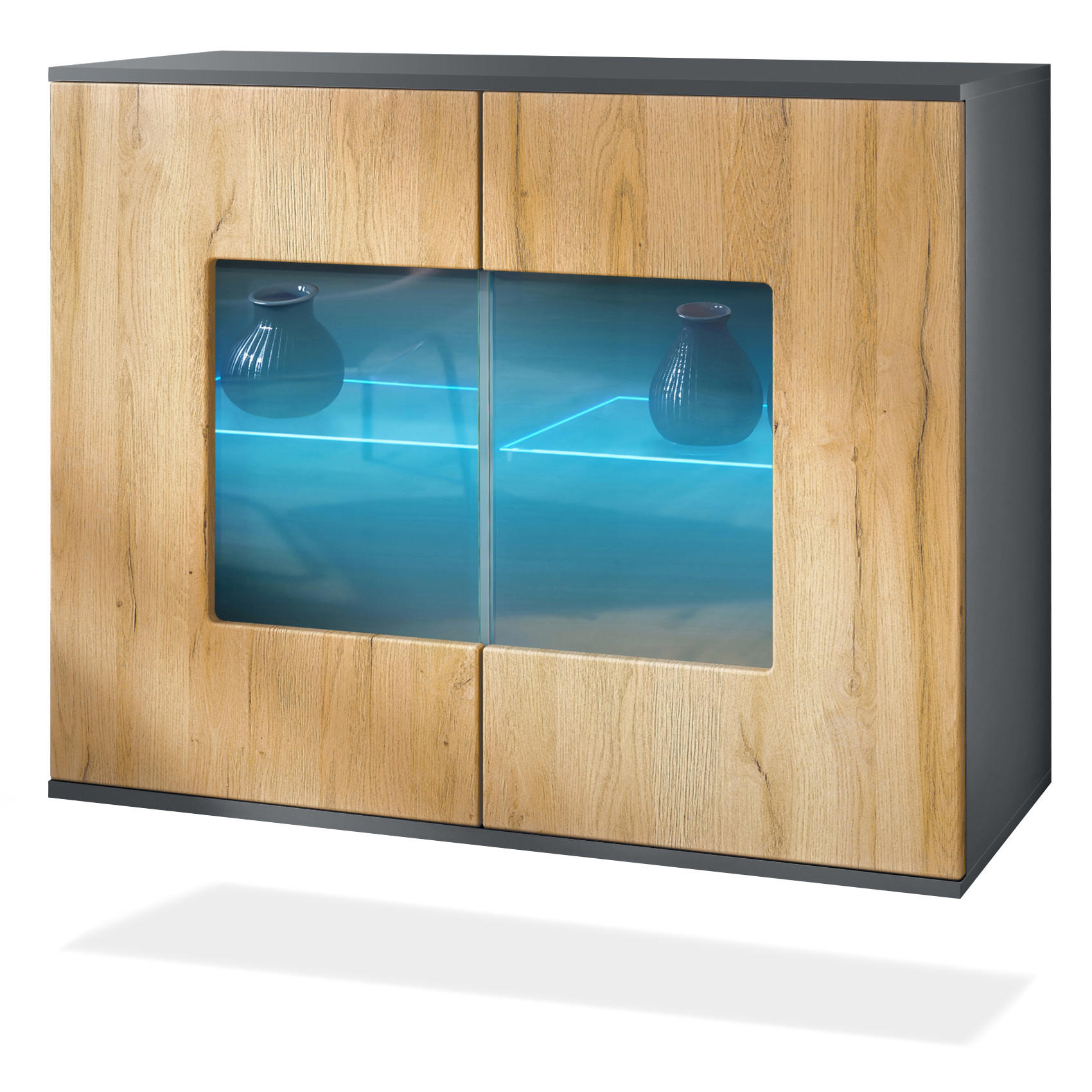 KOMMODE Grömitz Eiche Natur - Eichefarben, Holzwerkstoff (92.5/73.5/35cm) - Vladon
