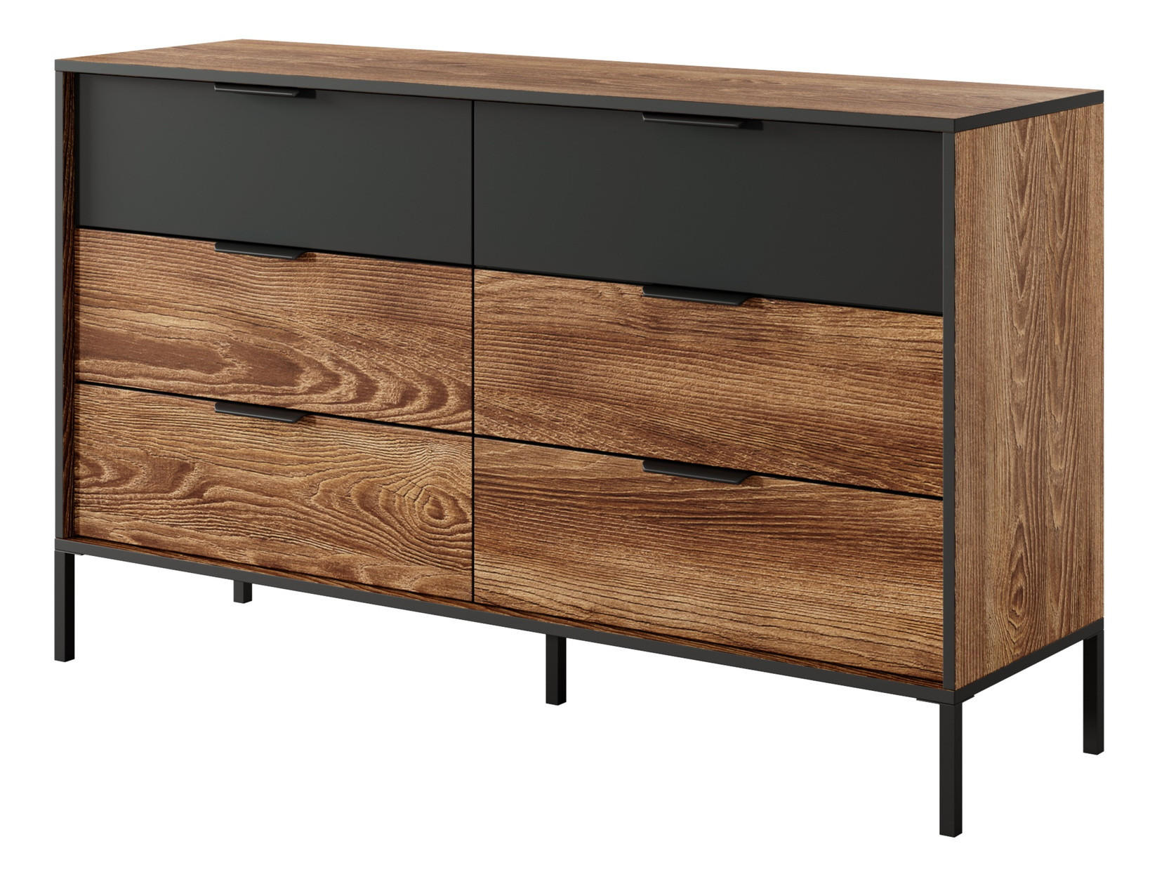 Emporius Sideboard Eiche 137x81x39 cm