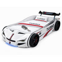 AUTOBETT GTE mit Rollrost, Licht und Sound Farbe Weiß - Weiß, Holzwerkstoff (90/200cm) - Coemo