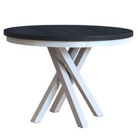 ESSTISCH CHRIS - Schwarz/Weiß, Holzwerkstoff (100/100/77cm) - Meblini