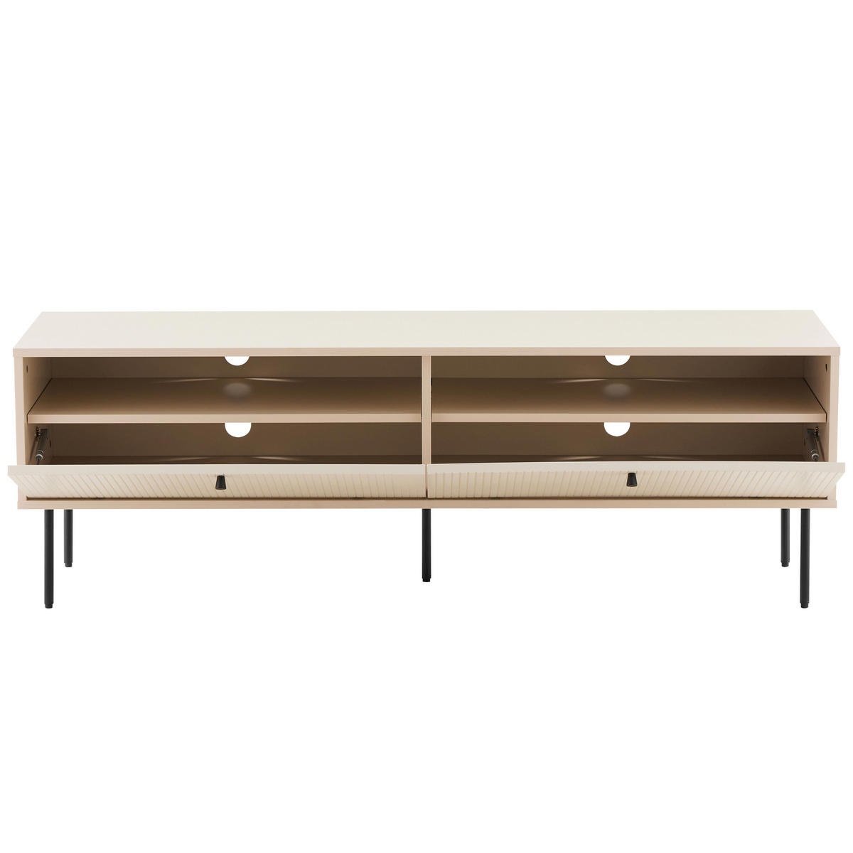 TV-MÖBEL 150 cm, Beige - Beige, Holz (40/50/150cm) - Oviala
