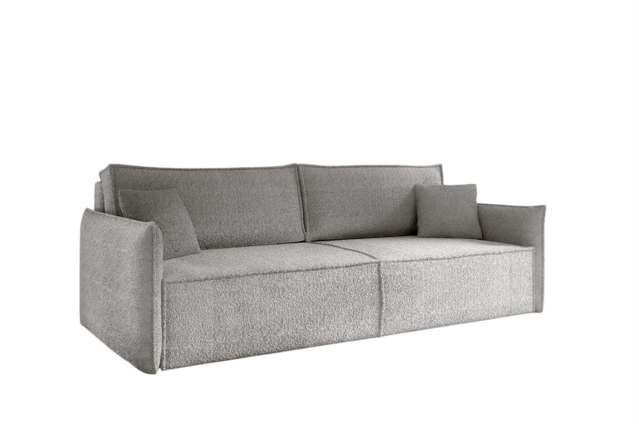 SCHLAFSOFA Lagos - Grau, Holzwerkstoff/Textil (221/70/105cm) - Fun Möbel