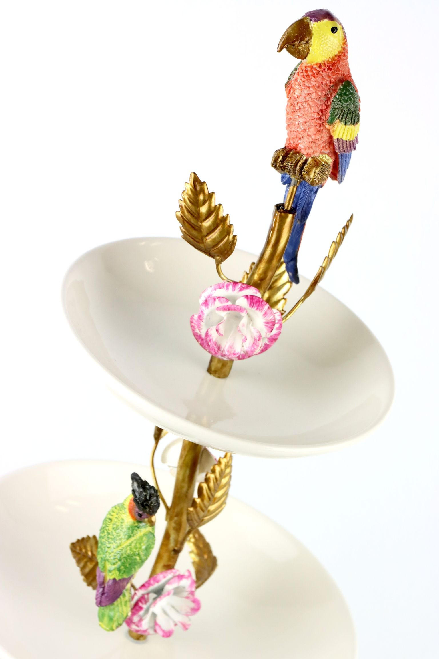 ETAGERE Paradise Birds ø26x62cm - Multicolor, Metall (26/62cm) - FURNARO