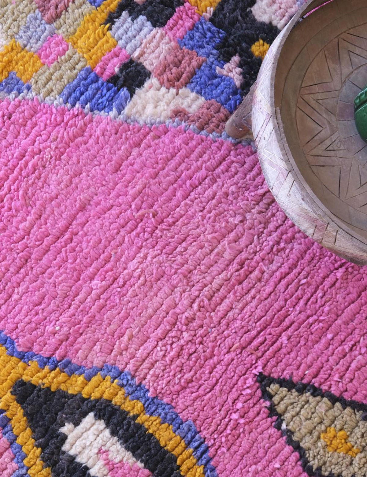 BERBERTEPPICH aus reiner Wolle 196x 312 cm - Pink, Naturmaterialien (196/312cm) - AFK Living