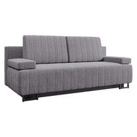 SCHLAFSOFA Laguna - Schwarz/Grau, Holz/Textil (200/90/90cm) - MIRJAN24