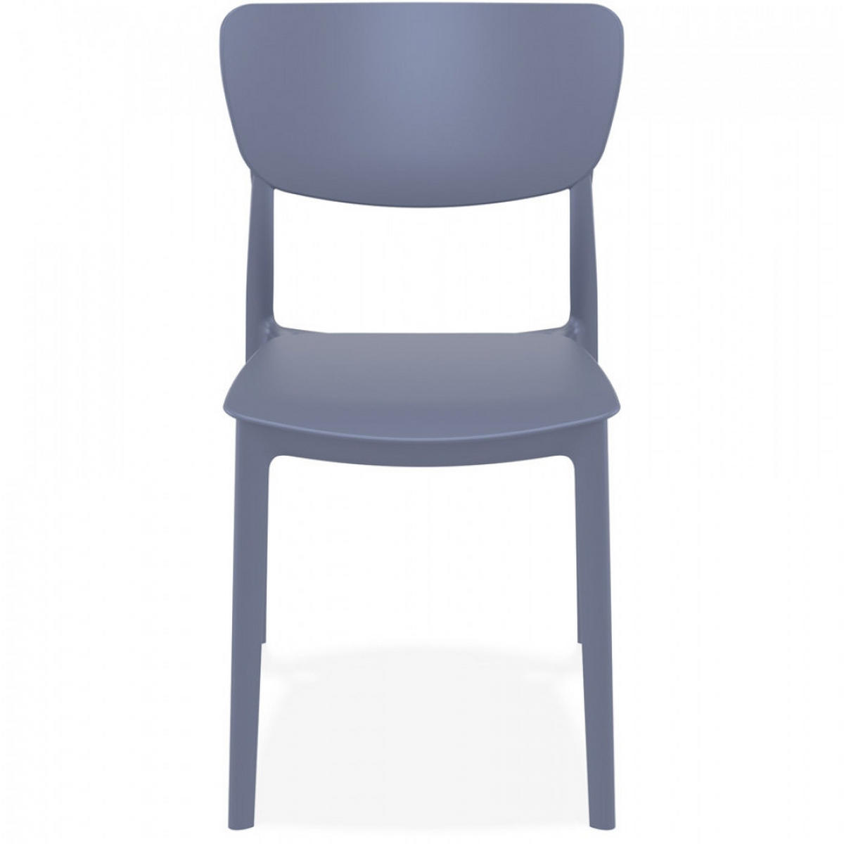 STUHL grau 45x82x53cm - Anthrazit/Grau, Kunststoff (45/82/53cm) - AlterEgo