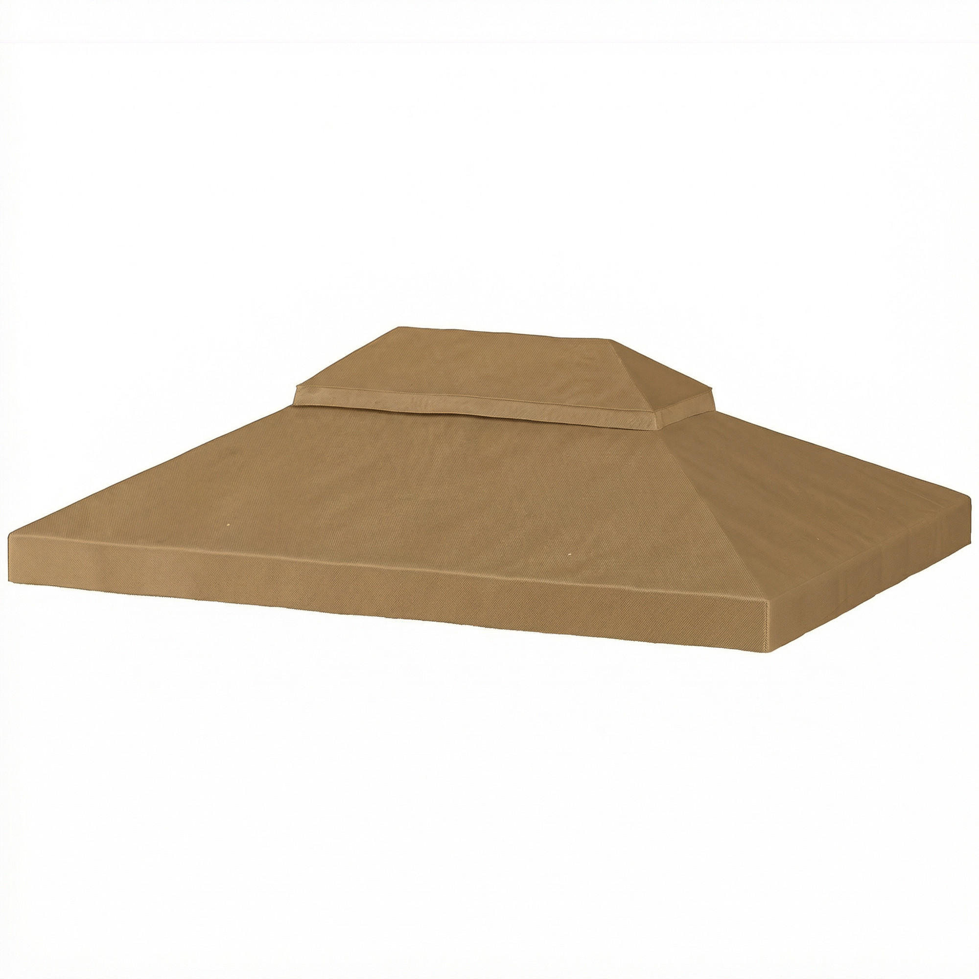 ERSATZDACH, 4x3 m für Pavillon, beige, Doppeldach, Polyester 370 g/m² - Multicolor, Kunststoff (400/300cm) - FORIOUS
