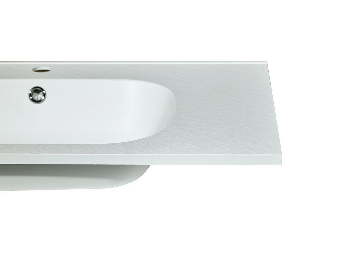 EINBAUWASCHBECKEN - 80 cm x 46 cm - Harz - Weiß - OKIWA - Weiß, Kunststoff (80/14.5/46cm) - Vente-Unique