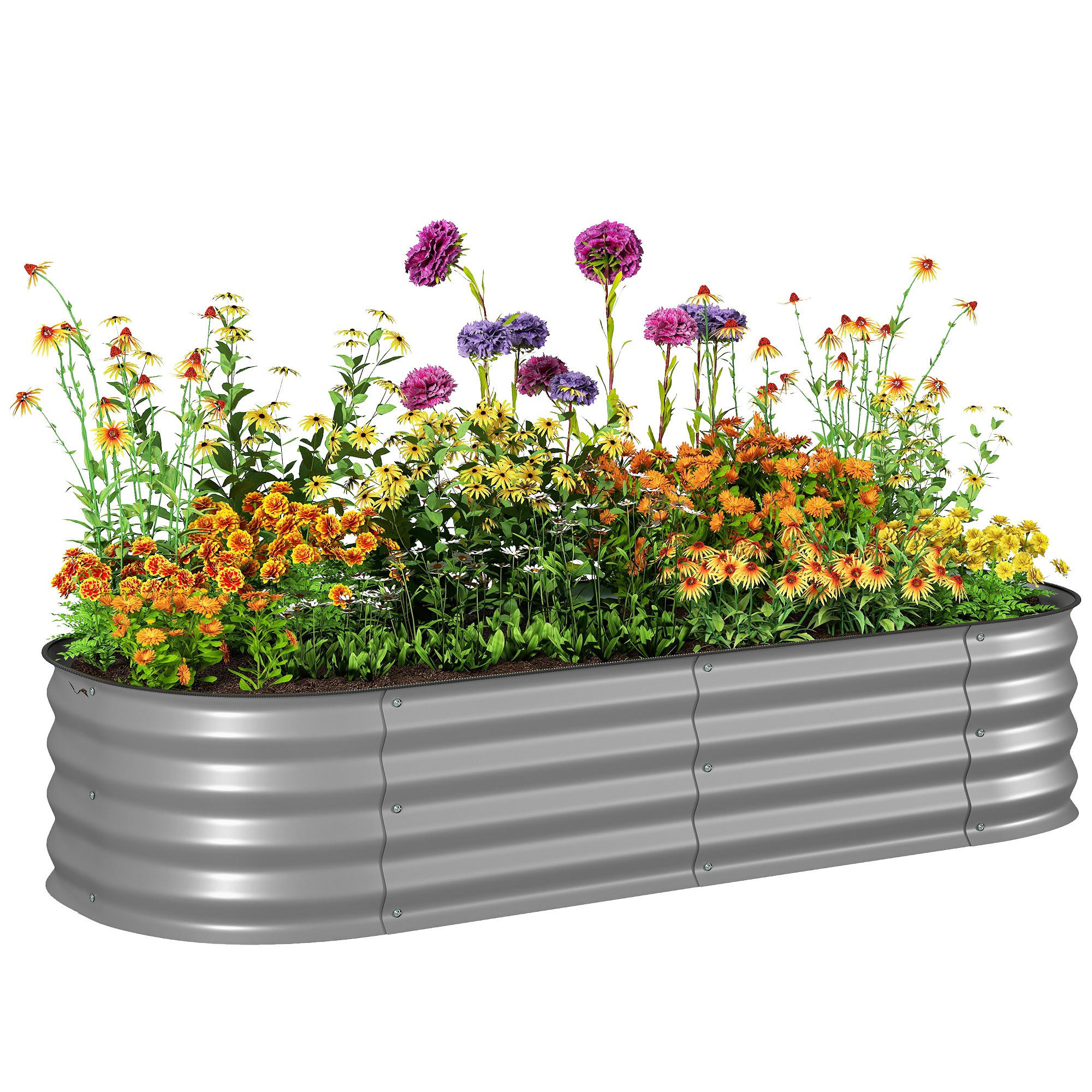 Forious Hochbeet, Mehrfarbig 150x30x62 cm