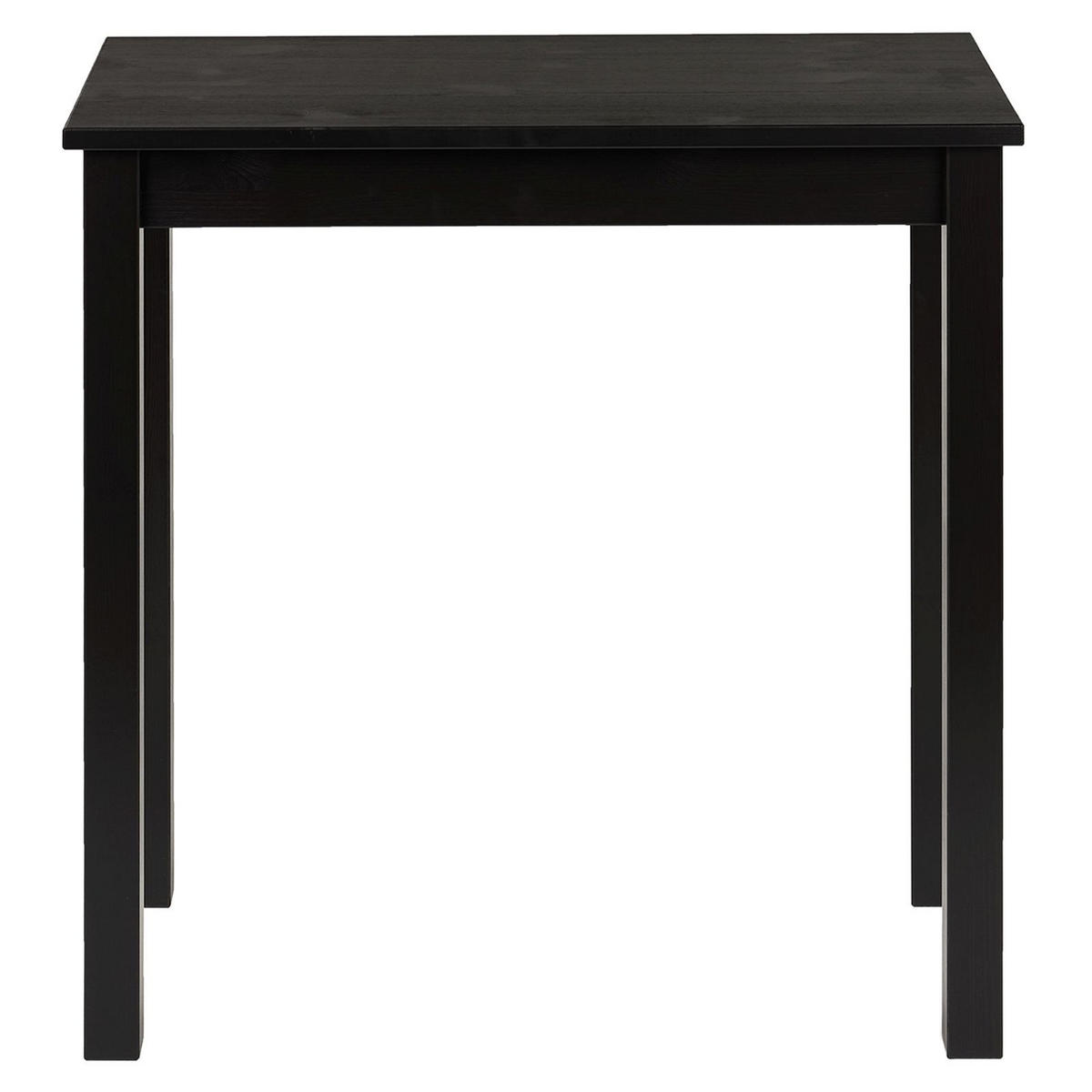 SCHREIBTISCH Massivholz 38/75/75 cm - Schwarz, Holz (38/75/75cm) - hagge home