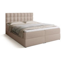 BOXBETT Detroit mit Topper 160/200 Beige - Creme, Textil (160/200cm) - Bromarkt