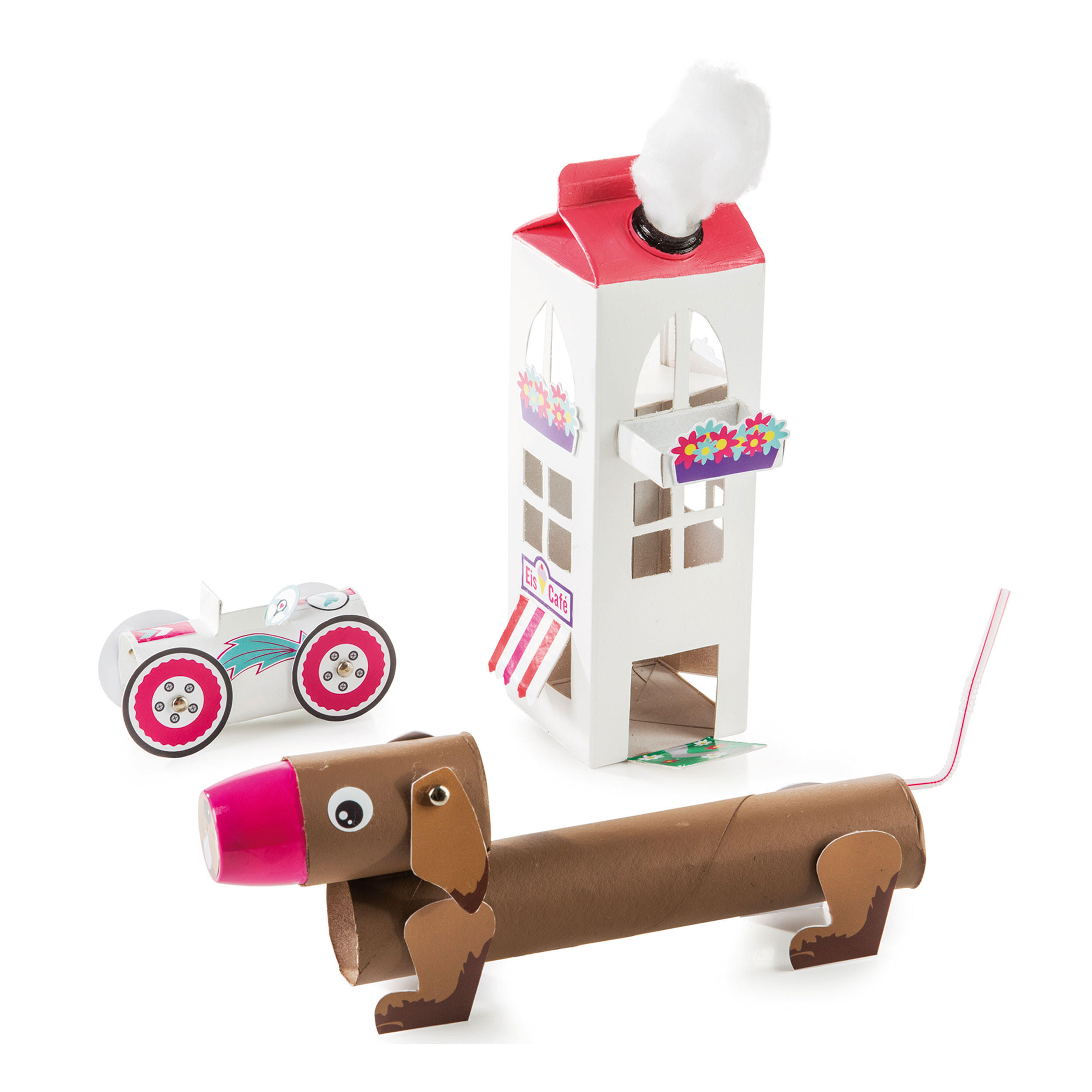 BASTELSET Pack & Play Citylife, Haus und Hund - Multicolor, Papier (21/0.5/14.5cm)