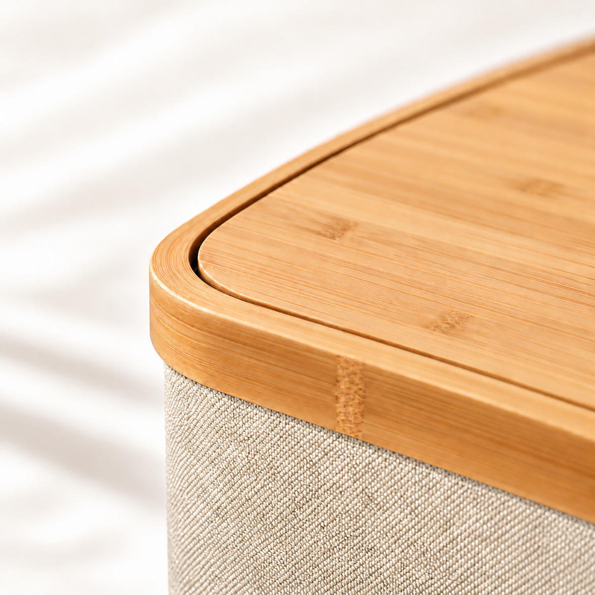 TOILETTENPAPIERBOX Beige Bambus 12 Rollen - Beige, Holz/Kunststoff (45/34.5/15cm) - Relaxdays