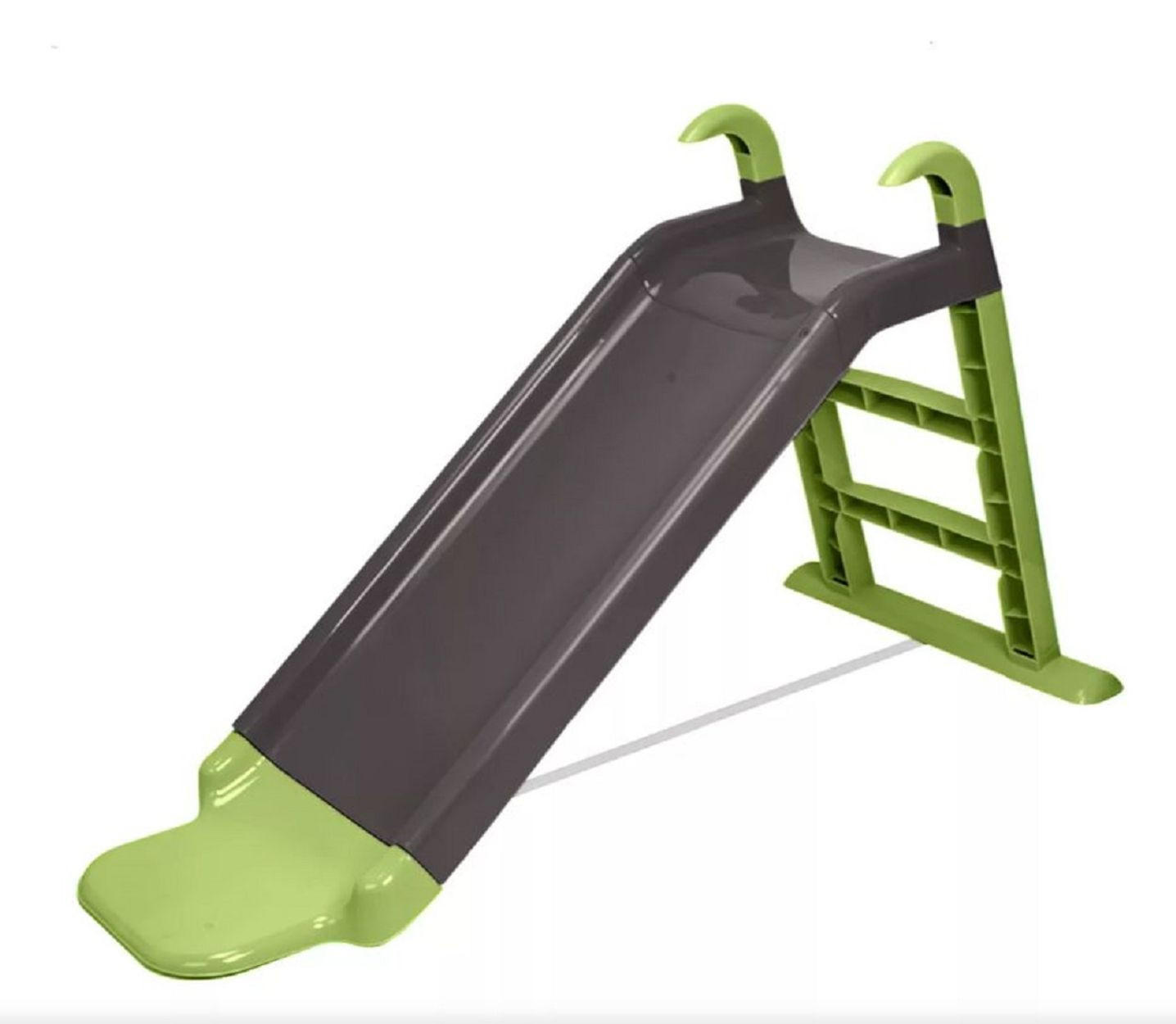 RUTSCHE 141 cm grau Länge 141 cm, Breite 63 cm, Höhe 78,5 cm outdoor indoor - Grau, Kunststoff (63/78/141cm) - Chipolino