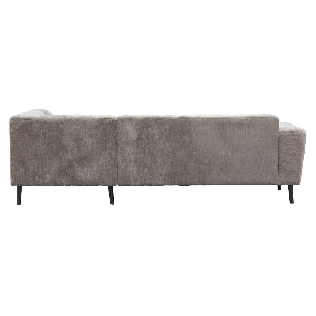 3-SITZER-ECKSOFA mit ecke auf der rechte Seite aus Stoff, taupe - Taupe, Holz (242/160cm) - Giga Meubel