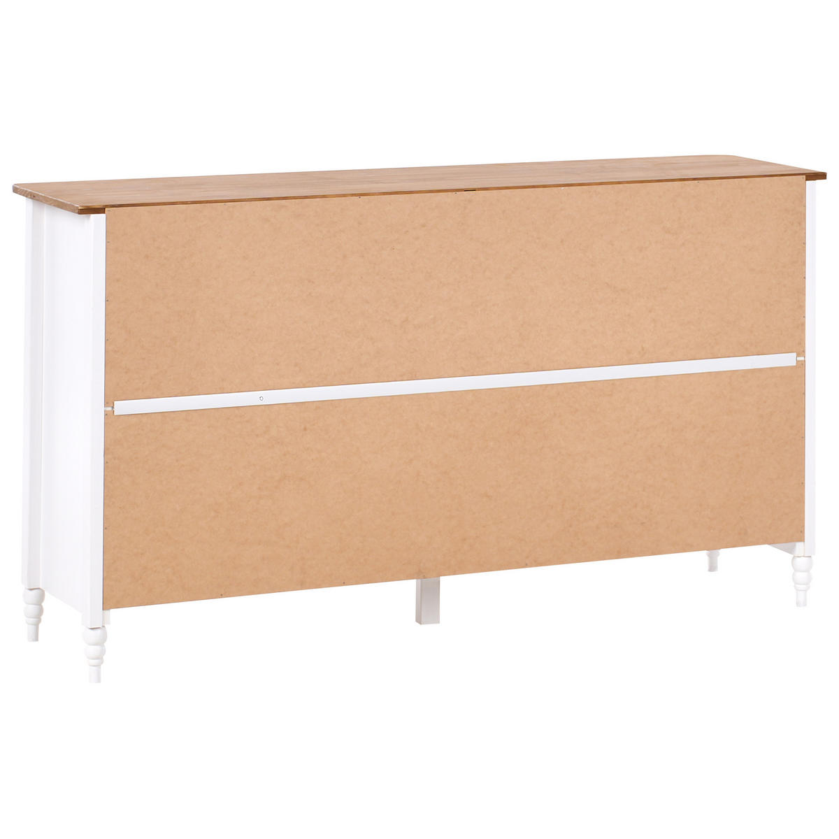 SIDEBOARD se 2 dveřmi Borovicové dřevo Bílý Shillington - bílá, dřevo (150/83/40cm) - Beliani