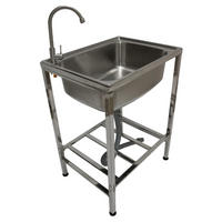 MEHRZWECK-CAMPING-SPÜLE EDELSTAHL - Silberfarben, Metall (60/79/45cm)