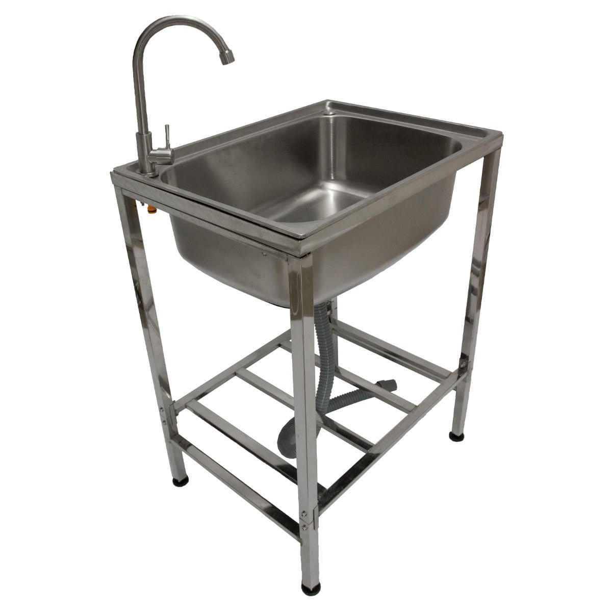 MEHRZWECK-CAMPING-SPÜLE EDELSTAHL - Silberfarben, Metall (60/79/45cm)