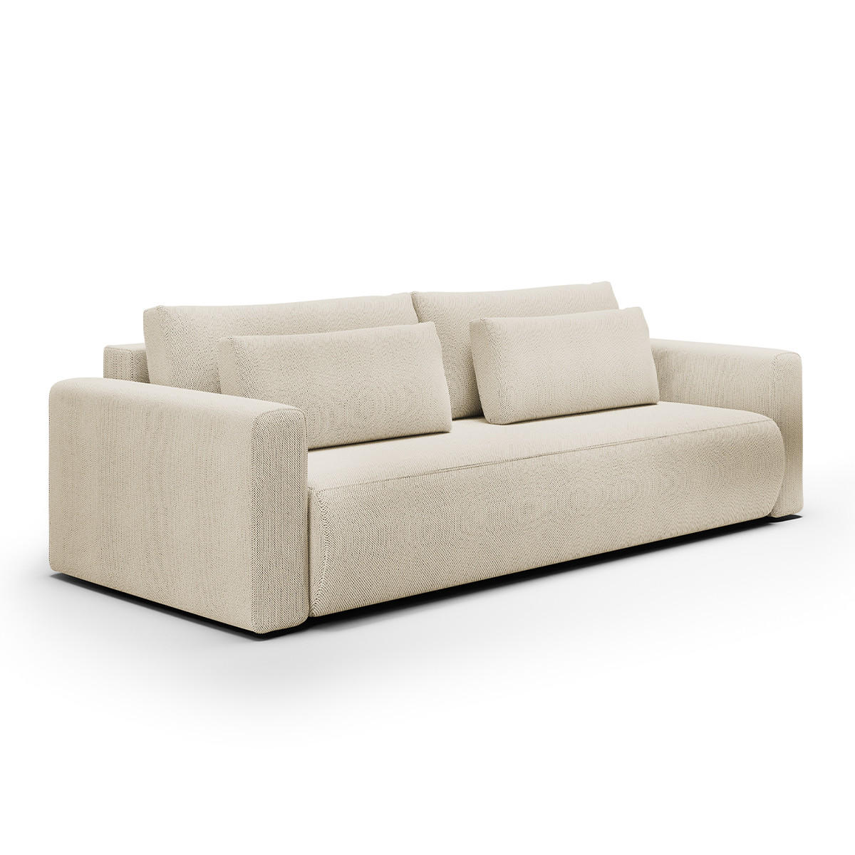 SOFA Evy 3 Sitzplätze Beige - Beige, Holz (238/82/105cm) - Petits-meubles