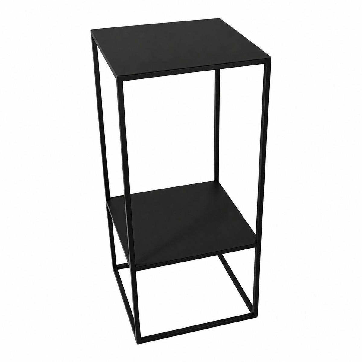BLUMENTISCH Beran - Schwarz, Metall (35/35/76cm) - LOFT42