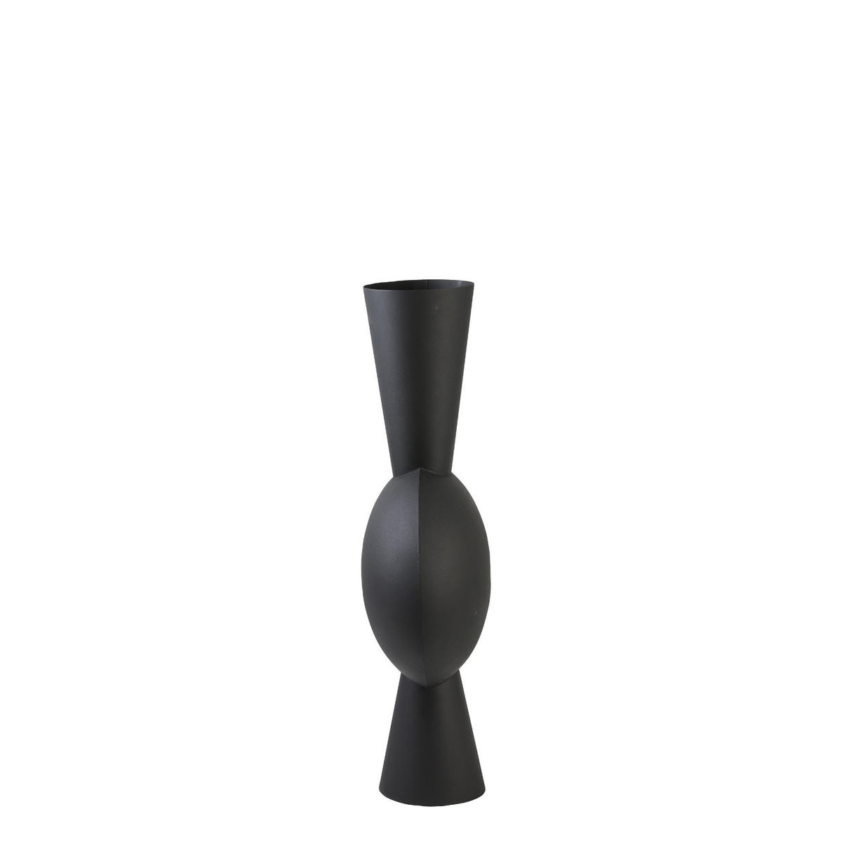VASE Kavandu Schwarz 37,5/22/81 cm - Schwarz, Metall (79.5cm) - Light & Living