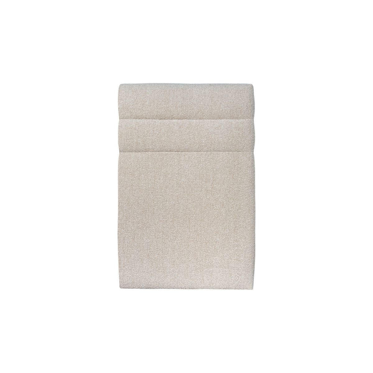 KOPFTEIL Modell Linien – Hellbeiger Bouclé-Stoff 90 cm - Beige, Karton/Holz (90/120/10cm) - Sommeil de Plomb