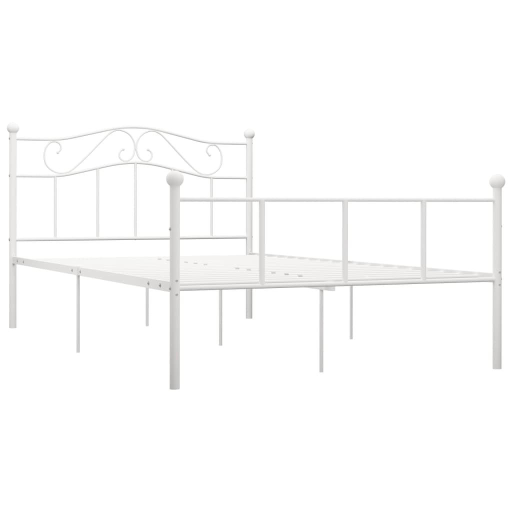 METALLBETT Haywood 147.5/208 cm - Weiß, Metall (140/200cm) - Nettlife