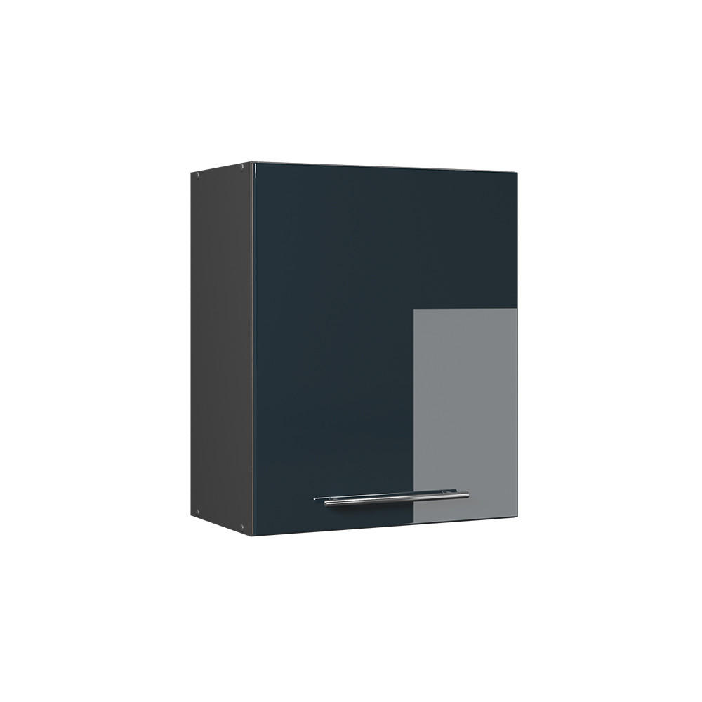 HÄNGESCHRANK Fame-Line, Dunkelblau Hochglanz, 60 cm - Anthrazit/Dunkelblau, Holzwerkstoff (60/72/34.1cm) - Vicco