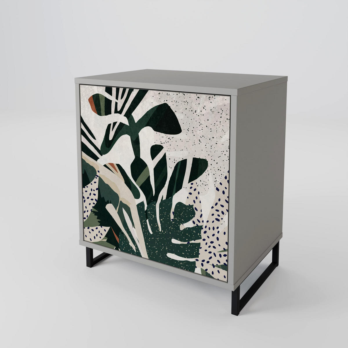 SIDEBOARD VERDURE FORMATION, Grau, 57,5x42x57,5 cm, Ohne Füße - Multicolor/Grau, Holzwerkstoff (57.5/57.5/42cm) - SpaceRebels