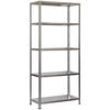 SCHRAUBREGAL PANDA TALL | HxBxT 200x110x30cm | 5 Fachböden | Fachlast 90kg | Verzinkt - Silberfarben, Metall (110/200/30cm) - PROREGAL