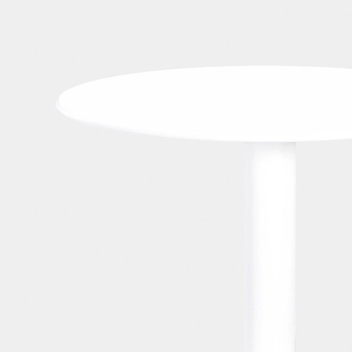 ESSTISCH Thule Weiß 60 cm x 76 cm - Weiß, Metall (60/60/76cm) - Klast Home