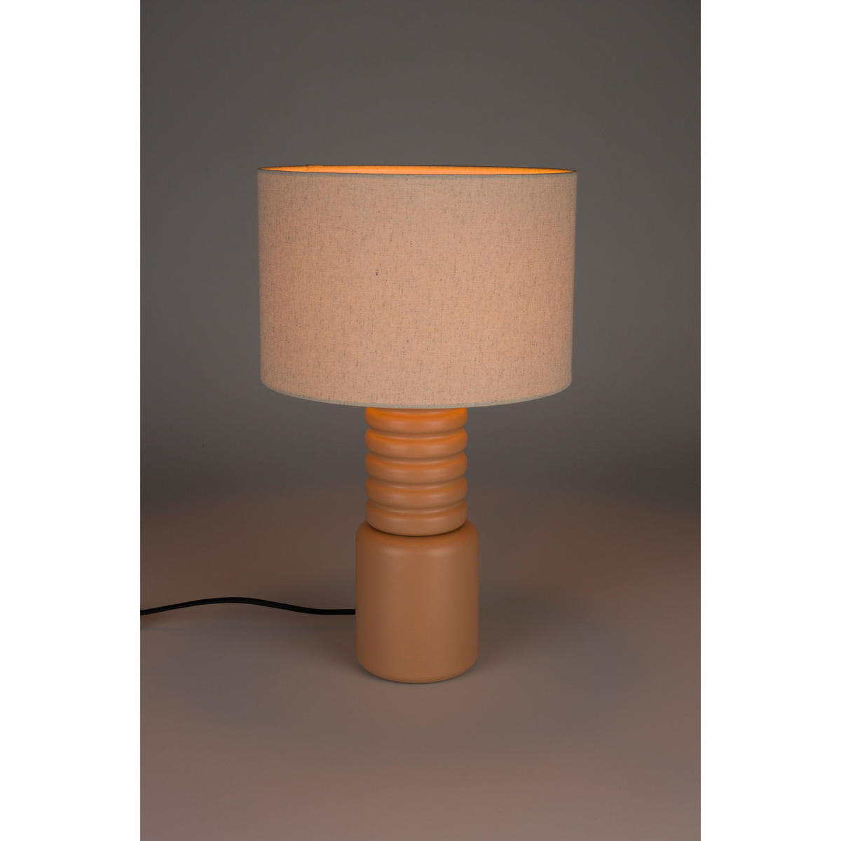 TISCHLAMPE Six Beige/ Toast Orange - Orange, Metall (30/30/50cm) - Zuiver