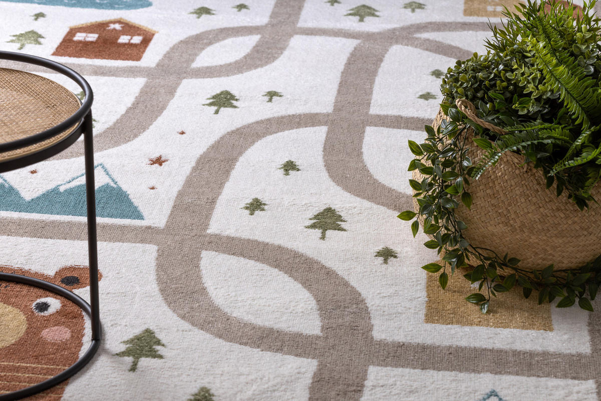 TEPPICH Fun 80/150 cm - Creme, Textil (80/150cm) - rugsX