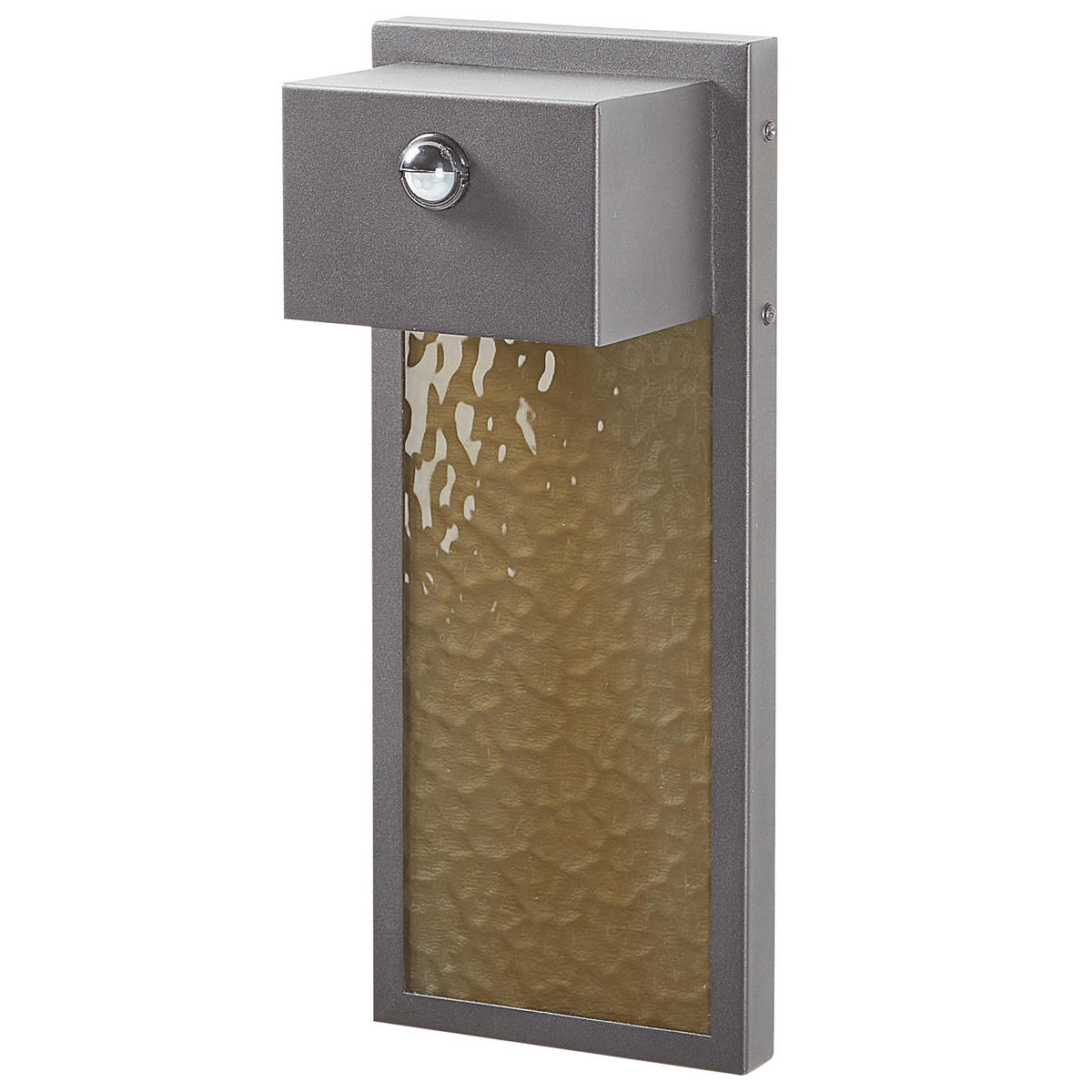 AUSSENWANDLEUCHTE Carron 13/17/40 cm - Grau, Metall (13/17/40cm) - Beliani
