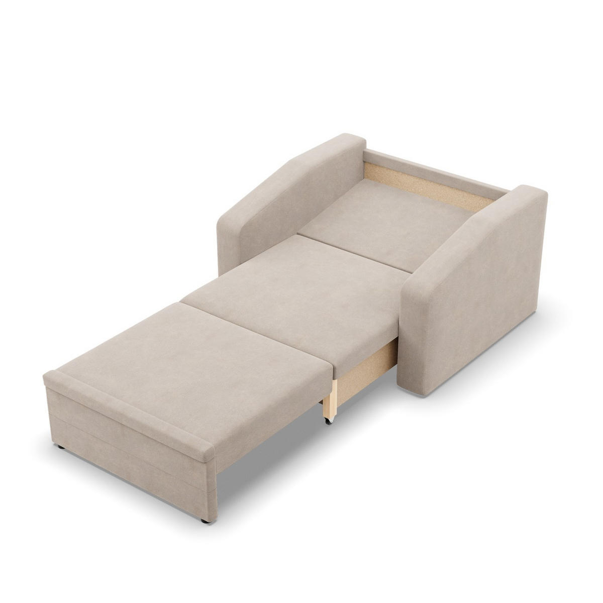 LOUNGESESSEL ORBIT, 80 CM, Beige - Beige, Textil (108/80/87cm)