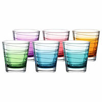 WASSERGLAS Wassergläser Vario Struttura 250 ml - 6 Stück - Multicolor, Glas - Leonardo Living